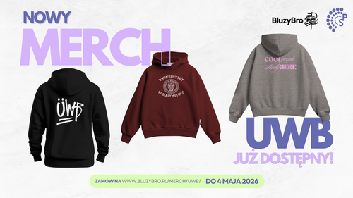 Bluzy dostępne w sprzedaży z podpisem nowy merch uwb juz dostępny