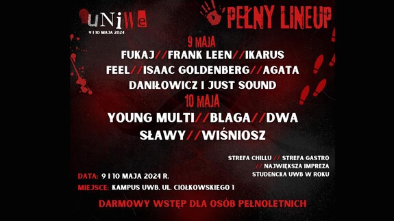 PEŁNY LINE-UP TEGOROCZNYCH UNIWERSALIÓW